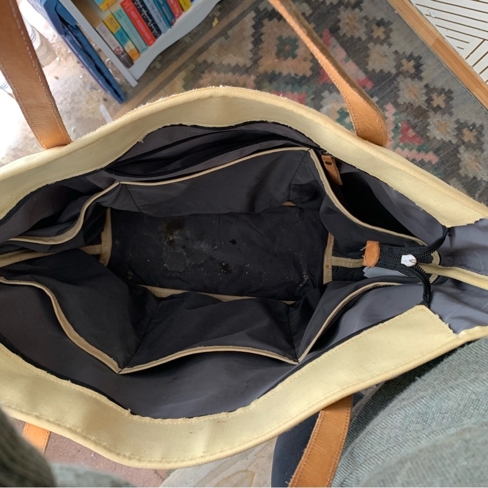 🍀 3/$30 Petunia Pickle Bottom Diaper Tote two toned - Picture 8 of 11